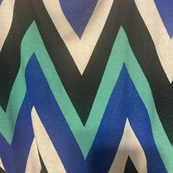 Sequin Hearts womens dress size medium black blue teal stripes - Picture 3 of 6